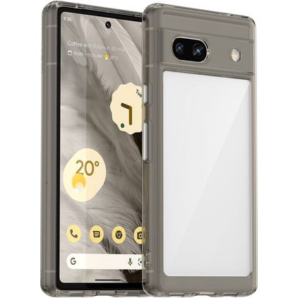 Mobigear Crystal Google Pixel 7a Hard Case Back cover - Clear / Grey