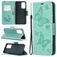 Mobigear Butterfly Samsung Galaxy A52 Pungetui med Seddelrum - Turkis