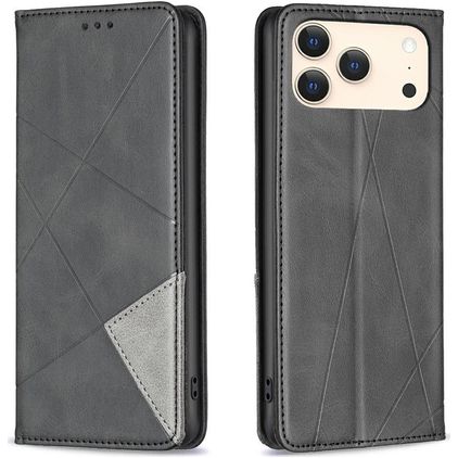 Mobigear Rhombus Slim iPhone 17 Pro Max Pungetui - Sort