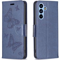 Mobigear Butterfly Samsung Galaxy A54 Lompakkokotelo + Setelitasku - Sininen