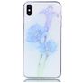 Mobigear Design iPhone XS Max Fleksibel TPU Bagsidecover - Purple Flower
