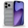 Mobigear Bumpy iPhone 18 Pro TPU flexível Capa traseira - Cinzento