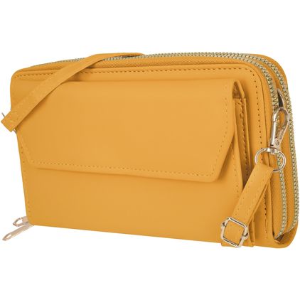 Antonio Fonzo Crossbody Clutch Bolso para móvil - Large - Amarillo