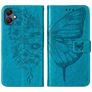 Mobigear Butterfly Samsung Galaxy A05 Pungetui med Seddelrum - Blå
