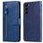 Mobigear Zipper Samsung Galaxy S23 Etui z klapką typu portfel - Niebieski
