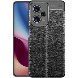 Mobigear Luxury POCO X5 Pro TPU flessibile Back cover - Nero