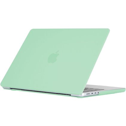Mobigear Cream Matte MacBook Pro 14 pulgadas (2021-2026) Carcasa rígida para MacBook - Verde - Modelo A2442 / A2779 / A2918 / A2992 / A3401 / A3112 / A3434 / A3427 / A3426
