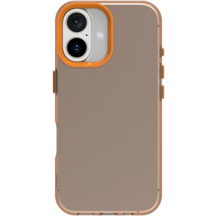 Mobigear Crystal iPhone 16 Plus Fodral Hårdplast Skal - Orange