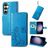 Mobigear Clover Samsung Galaxy S23 FE Knížkové pouzdro Peněženka - Modrá