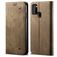 Mobigear Denim Slim Samsung Galaxy A21s Etui z klapką typu portfel - Brązowy