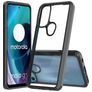 Mobigear Crystal Motorola Moto G71 5G Hard Case Back cover - Clear / Black