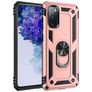 Mobigear Armor Ring Samsung Galaxy S20 FE Hard Case Back cover Shockproof with Ring Holder - Rose Gold