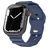 Mobigear Sport Armor Silikon Apple Watch Řemínek Kolíčkové zapínání - 49/46/45/44 mm - Modrá