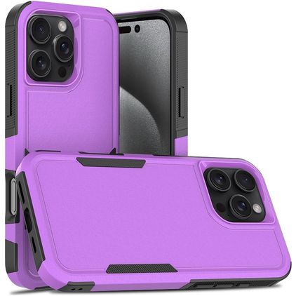 Mobigear Heavy Armor iPhone 16 Pro Max Hard Case Back cover Shockproof - Purple