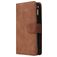 Mobigear Zipper Huawei P40 Cover a libro portafoglio - Marrone