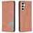 Mobigear Rhombus Slim Samsung Galaxy S24 FE Pungetui - Brun