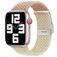 Mobigear Braided Dual Nylon Apple Watch Strap Clamp closure - 42/41/40/38 mm - Pink / Starlight