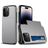 Mobigear Card iPhone 15 Pro Hard Case Back cover Shockproof with Card Holder - Grey