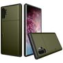 Mobigear Card Samsung Galaxy Note 10 Plus Hard Case Back cover Shockproof with Card Holder - Green