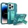 Mobigear Heavy Armor Stand iPhone 14 Pro Hard Case Back cover Shockproof with Stand - Green