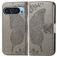 Mobigear Butterfly Google Pixel 9 Cover a libro portafoglio - Grigio