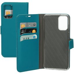 Mobiparts Saffiano Wallet Samsung Galaxy S20 Plus Lompakkokotelo + Setelitasku - Turkoosi