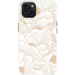 MIO iPhone 15 MagSafe Hardcase Back cover - White Roses
