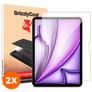GrizzlyCoat Magic Applicator iPad Air 11 tommer (2025) Glas Skærmbeskytter - Case Friendly + Monteringsramme (2-pak)