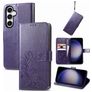 Mobigear Clover Samsung Galaxy S23 FE Capa livro Carteira - Roxo