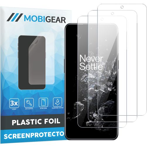 Mobigear OnePlus 10T Ochrona ekranu Folia - Kompatybilna z etui (3 szt.)