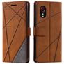Mobigear Rhombus Samsung Galaxy Xcover 7 Funda tipo libro Cartera - Marrón