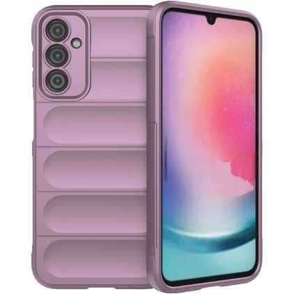 Mobigear Bumpy Samsung Galaxy A24 TPU flexível Capa traseira - Roxo