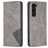 Mobigear Rhombus Slim Samsung Galaxy S24 Plus Funda tipo libro - Gris