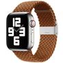Mobigear Braided Nylon Apple Watch Řemínek Zaklapávací spona - 49/46/45/44 mm - Hnědá
