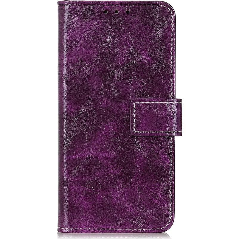 Mobigear Basic Motorola Moto E6s (2020) Funda tipo libro Cartera - Morado