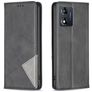 Mobigear Rhombus Slim Motorola Moto E13 Wallet case - Grey