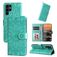 Mobigear Sunflower Samsung Galaxy S23 Ultra Funda tipo libro Cartera - Verde