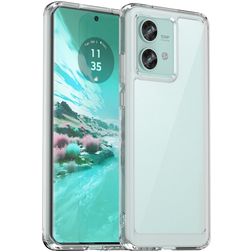 Mobigear Crystal Transparent Motorola Edge 40 Neo Fodral Hårdplast Skal - Transparent