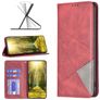 Mobigear Rhombus Slim Motorola Edge 40 Wallet case - Red