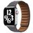 Mobigear Bumpy Correa Cuero Cierre magnético para Apple Watch - 49/46/45/44 mm - Gris