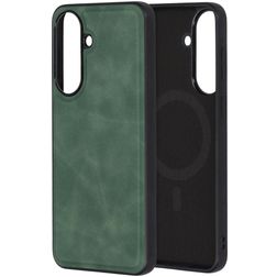 Mobiparts Classic Samsung Galaxy A57 MagSafe TPU / Skóra ekologiczna Etui plecki - Emerald Green