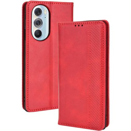 Mobigear Sensation Motorola Edge 30 Pro Cover a libro portafoglio - Rosso
