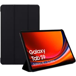 Mobiparts Tri Fold Samsung Galaxy Tab S9 FE Pungetui - Sort