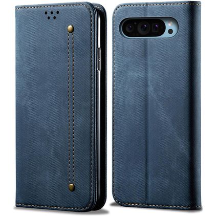 Mobigear Ranch Google Pixel 9 Pro Knížkové pouzdro Peněženka - Modrá
