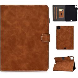 Mobigear Folio iPad Air 5 (2022) Wallet case + Stylus Holder - Brown