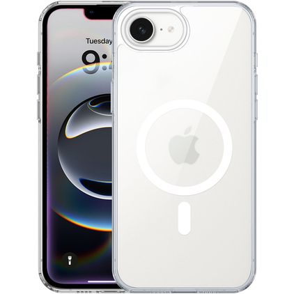 Valenta Back Cover Transparente iPhone 16e MagSafe Funda Plástico rígido Carcasa - Transparente