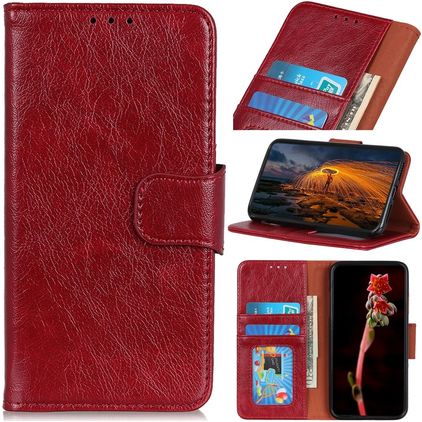 Mobigear Classy iPhone 13 Pro Max Funda tipo libro Cartera - Rojo