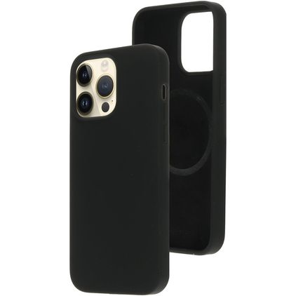 Mobiparts iPhone 14 Pro Max Silikon MagSafe Skal - Svart