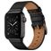 Mobigear Firenze Kožený řemínek Apple Watch Řemínek Přezka - 42/41/40/38 mm - Černá