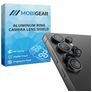 Mobigear Single Samsung Galaxy S25 Ultra Cristal templado Protector de lente de cámara - Compatible con fundas - Negro